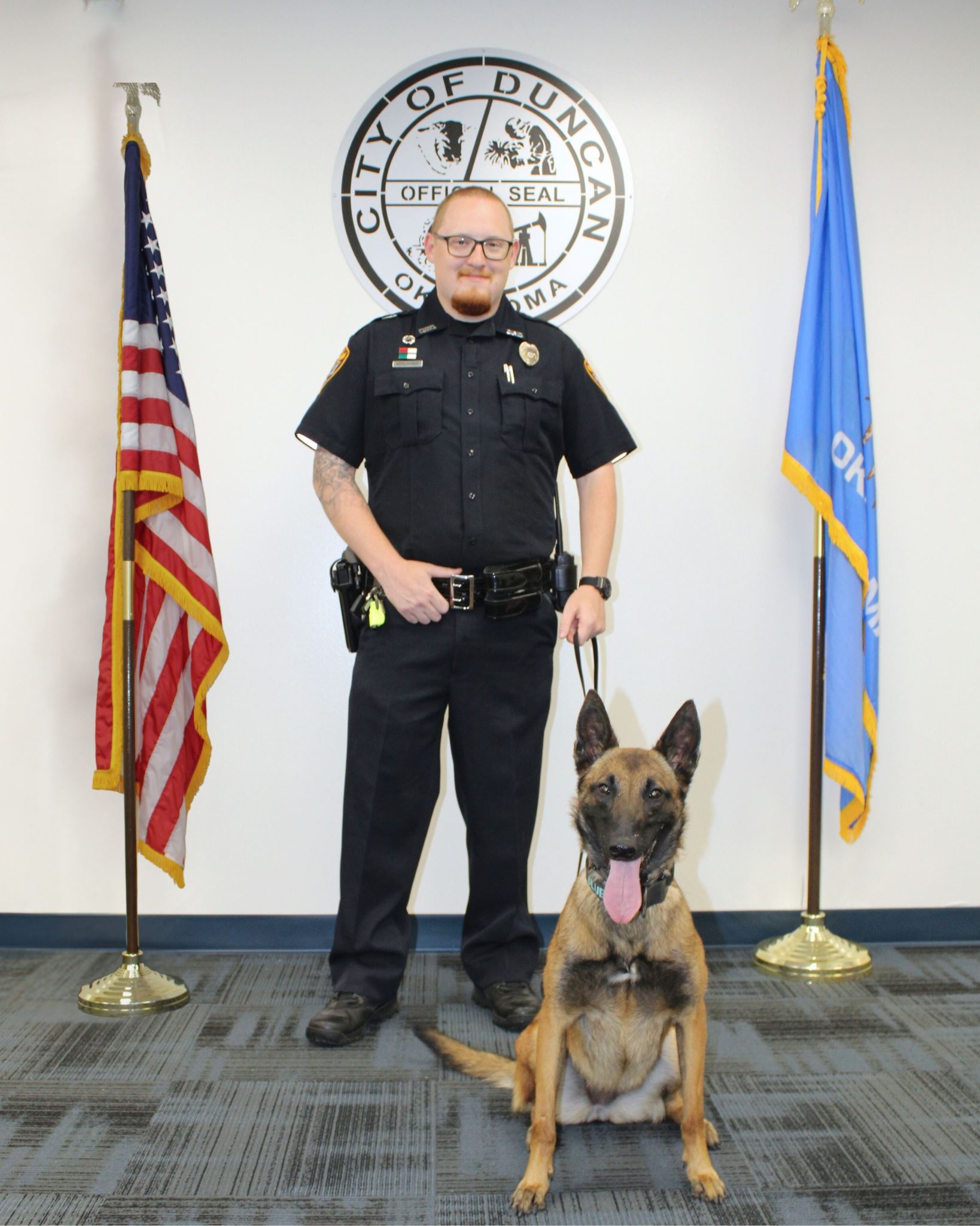 K9 Blu & Master Officer Kaleb Klepinger